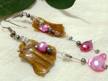 Aretes aro rosa